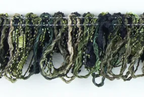 3/4"  Shades of Olive Fringed Trim