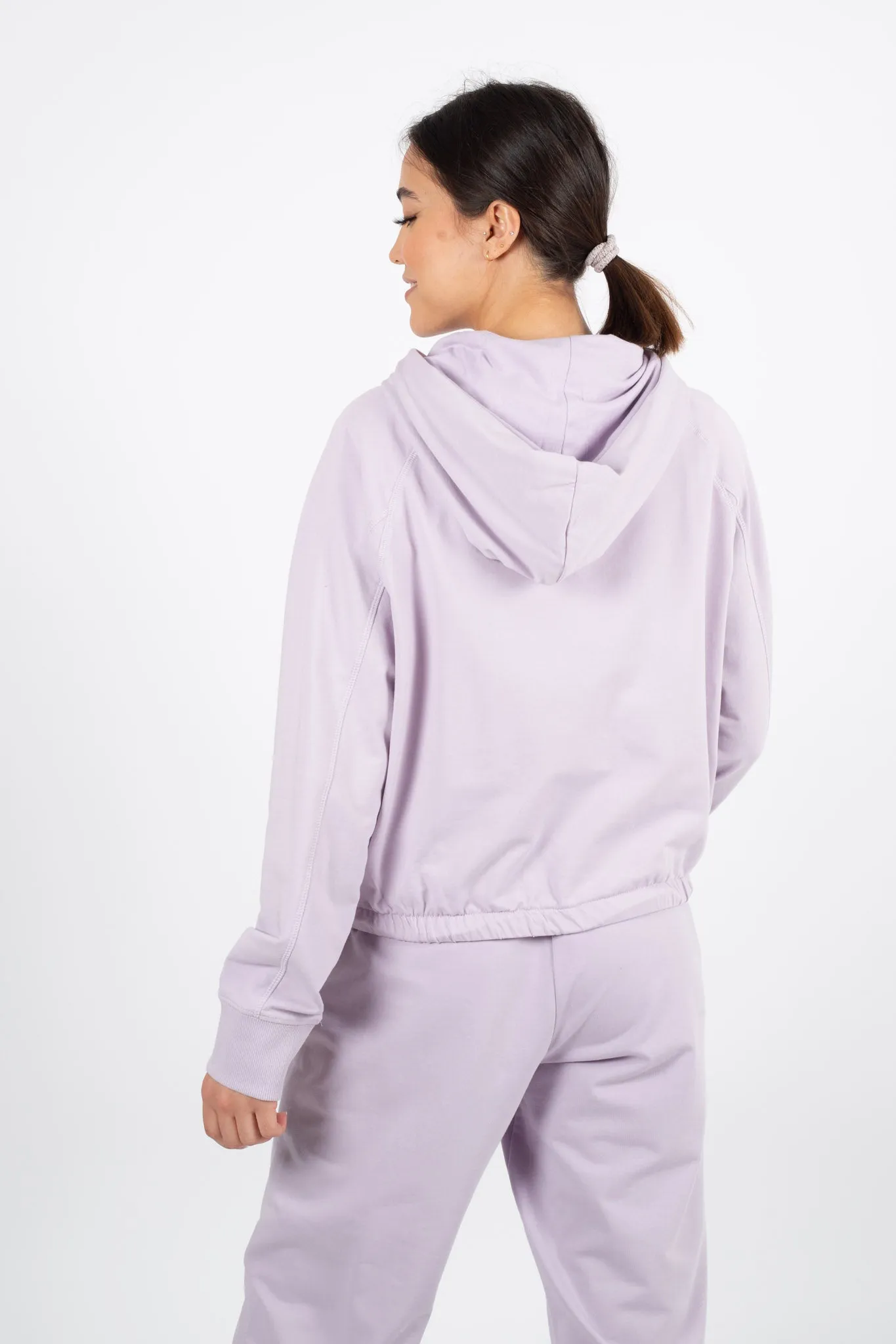 Amara Cropped Hoody - Orchid Petal