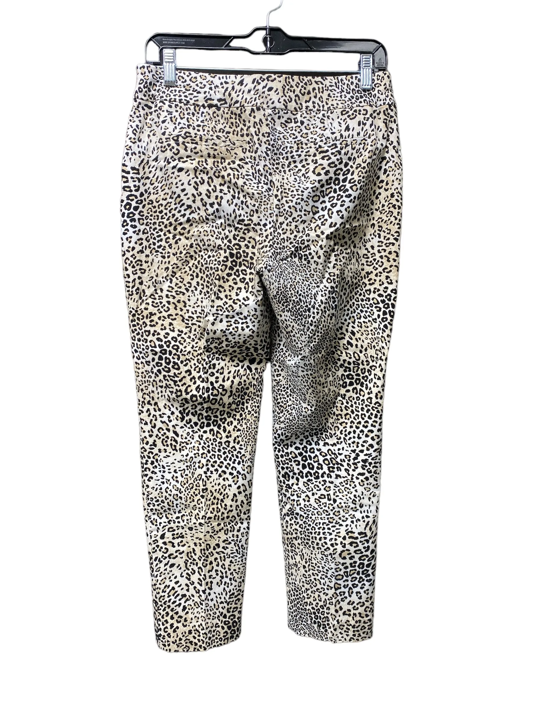 Animal Print Pants Cropped Chicos, Size 6petite