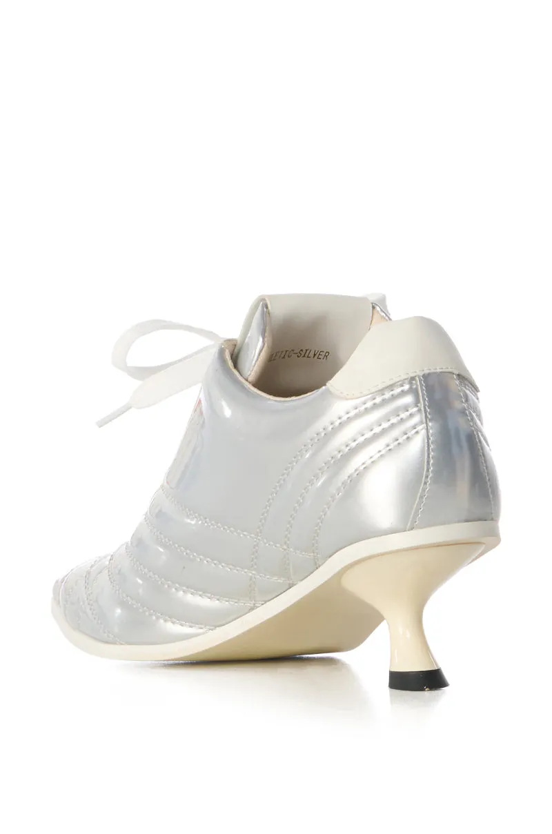 AZALEA WANG ATHLETIC PUMP IN SILVER