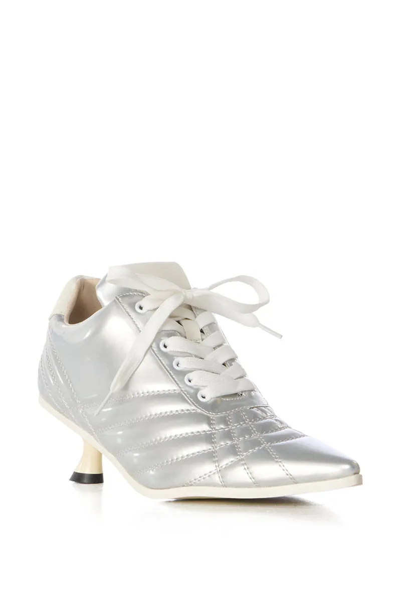 AZALEA WANG ATHLETIC PUMP IN SILVER