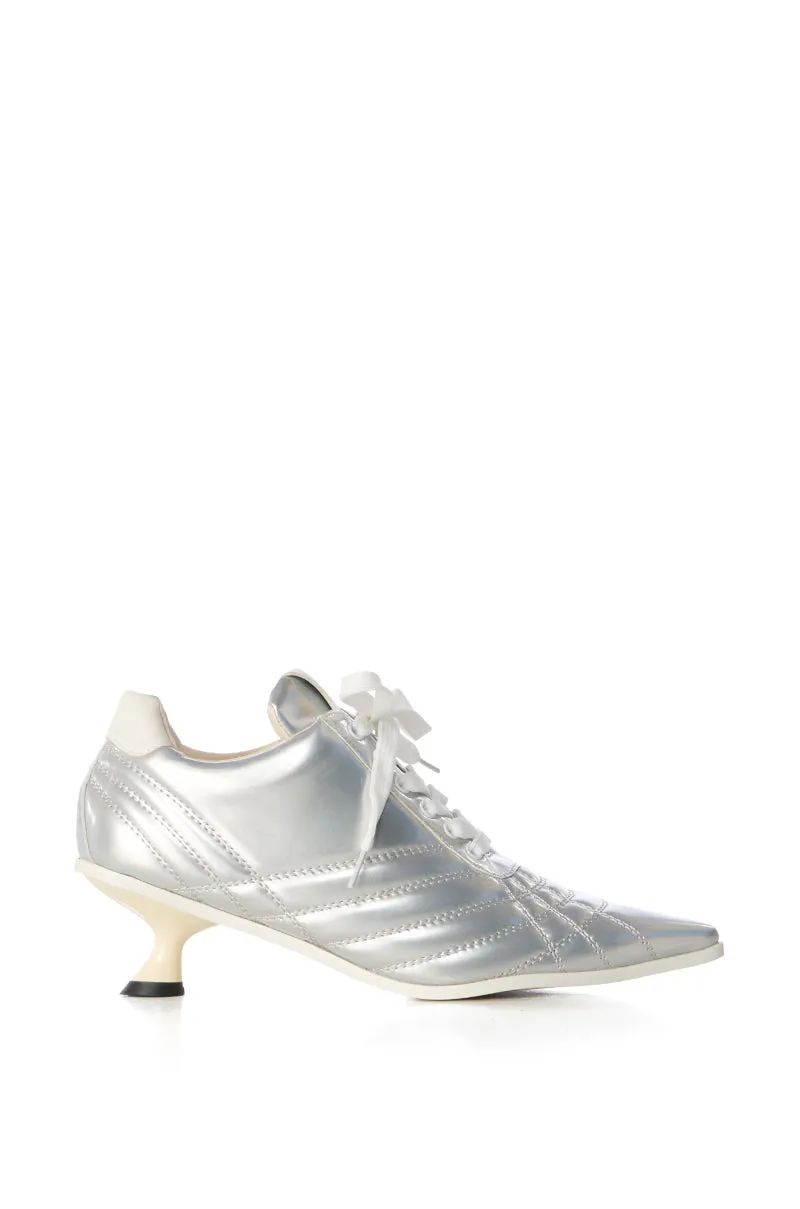 AZALEA WANG ATHLETIC PUMP IN SILVER