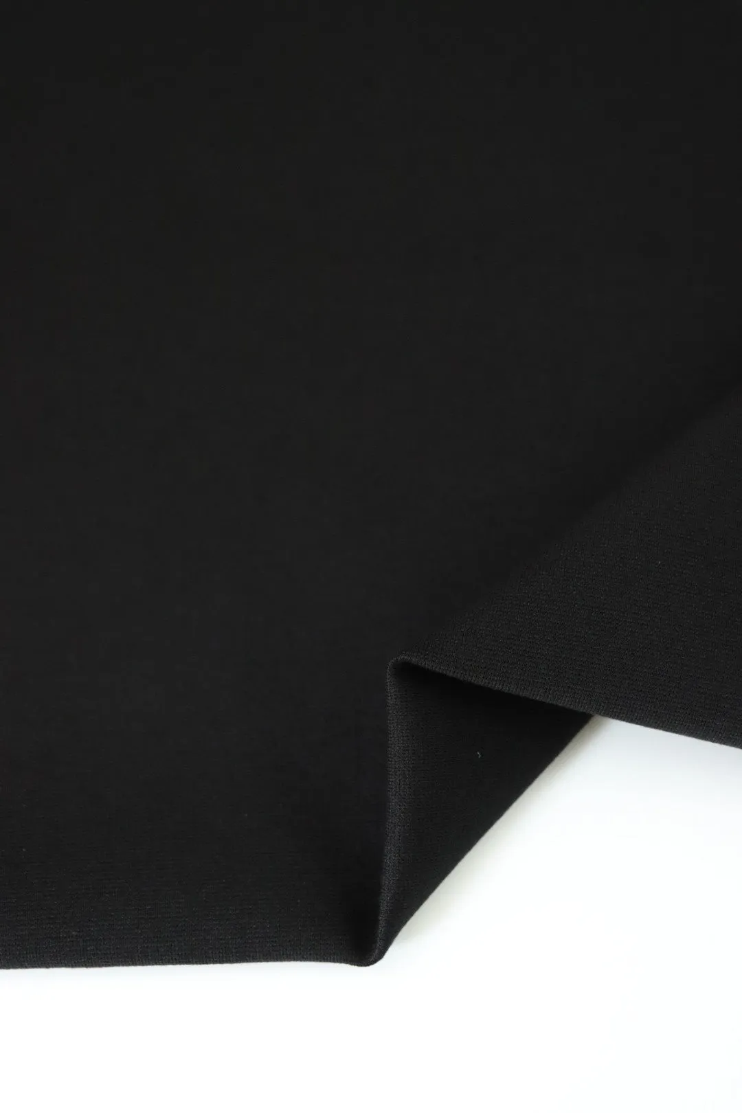 Black Viscose Nylon Ponte