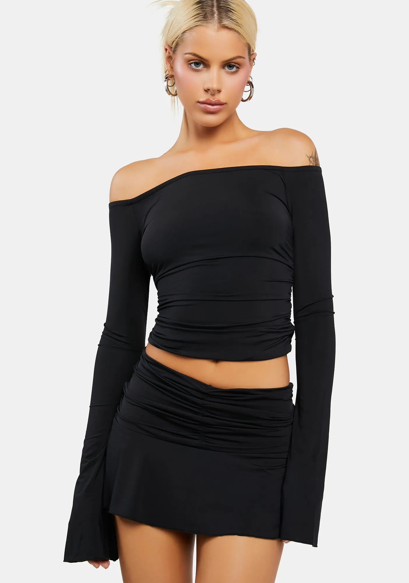 Corey Off The Shoulder Gathered Top