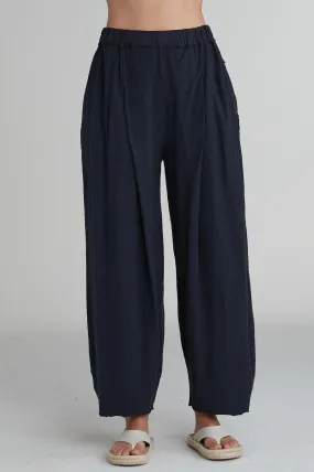 Cut Loose Linen Cotton Jersey Pleat Pant Spring 2025- Special Order