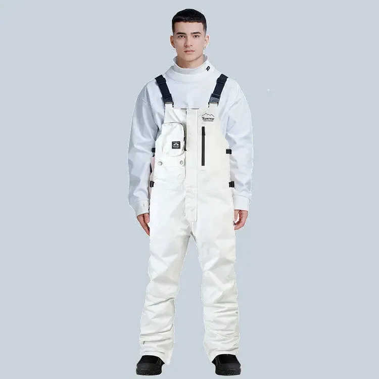 Fashion Snow Snowboard Bibs Pants Unisex Insulated Ski Overalls