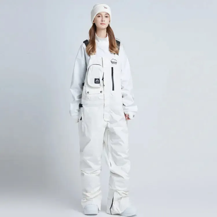 Fashion Snow Snowboard Bibs Pants Unisex Insulated Ski Overalls