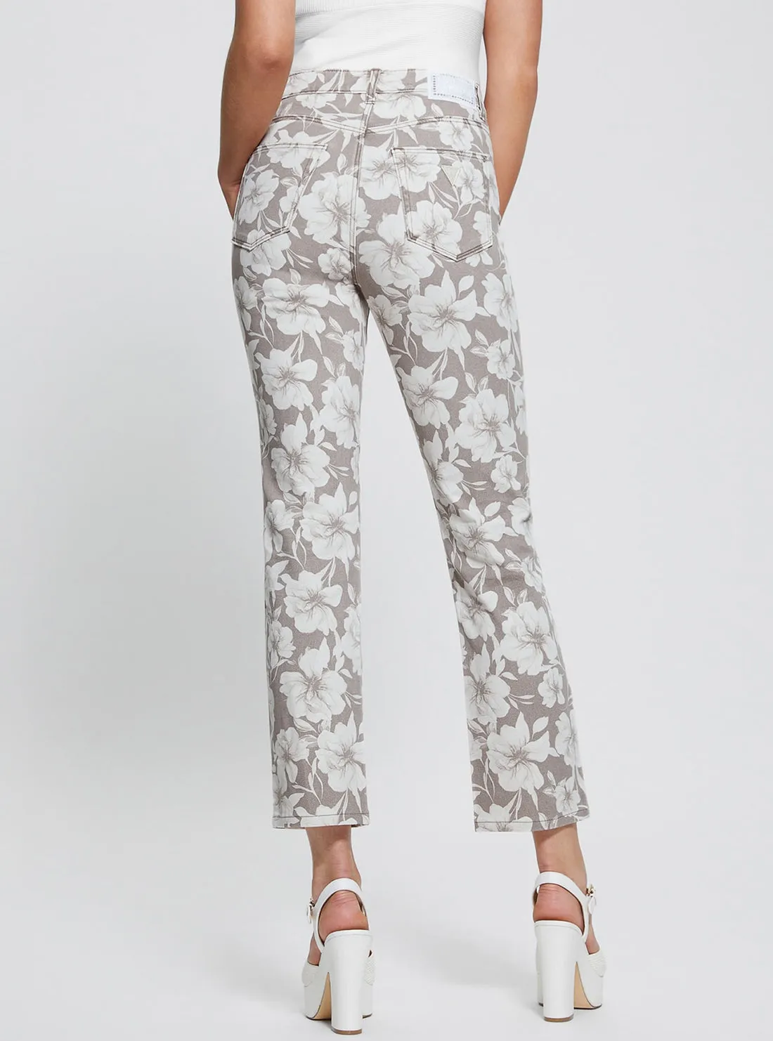 Floral Print High-Rise Girly Pants