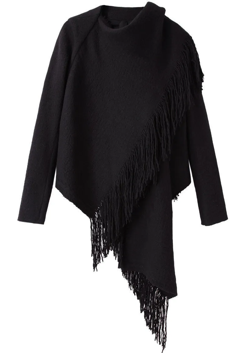 Fringed Scarf Jacket