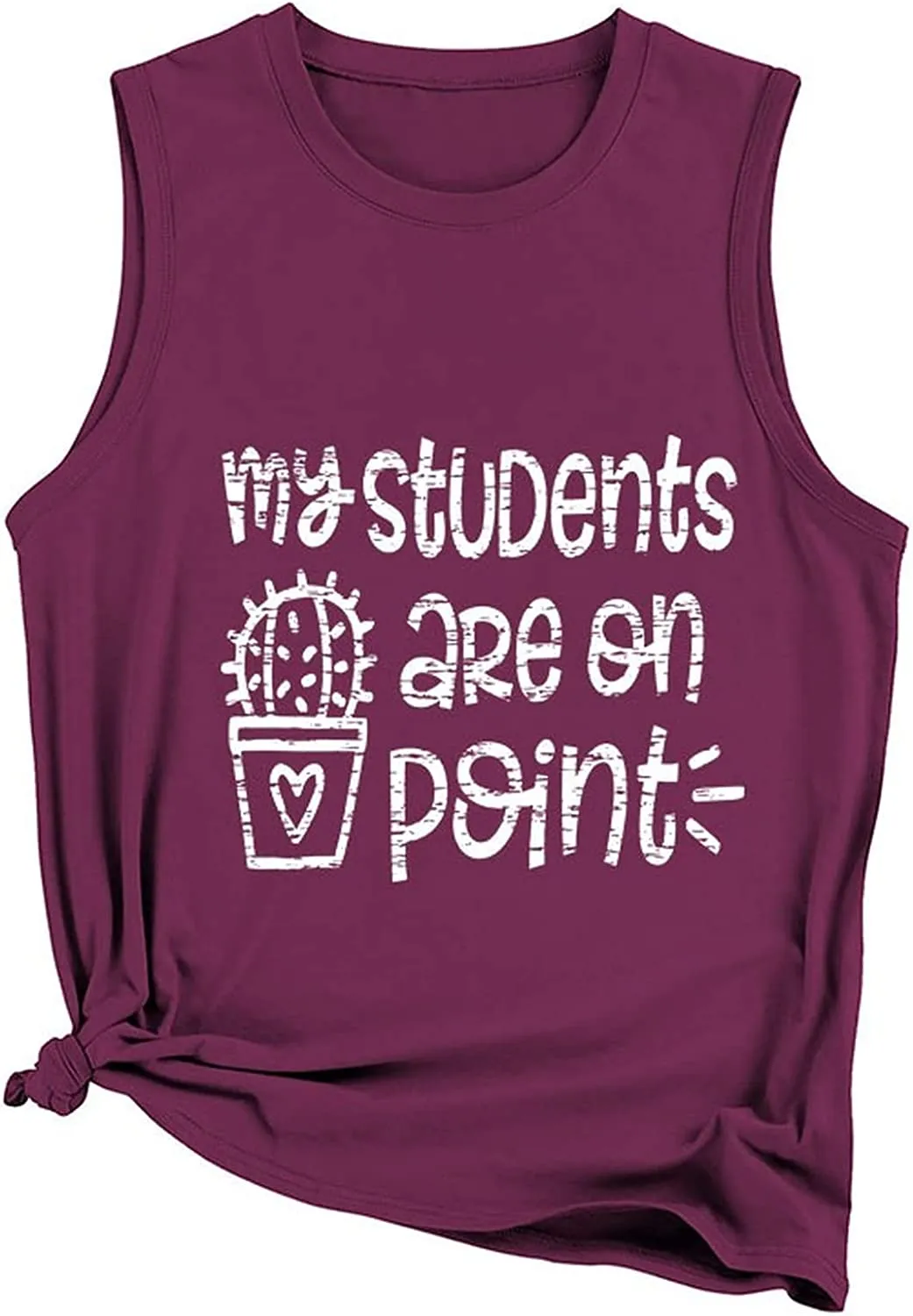 Funny Teacher Tank Women My Students are on Point Graphic Tees