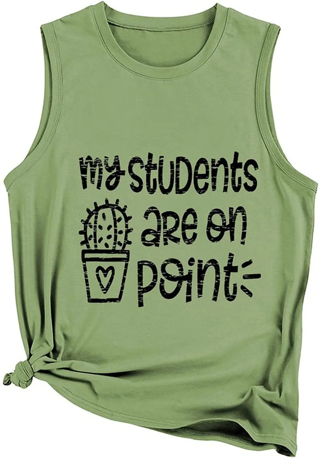 Funny Teacher Tank Women My Students are on Point Graphic Tees