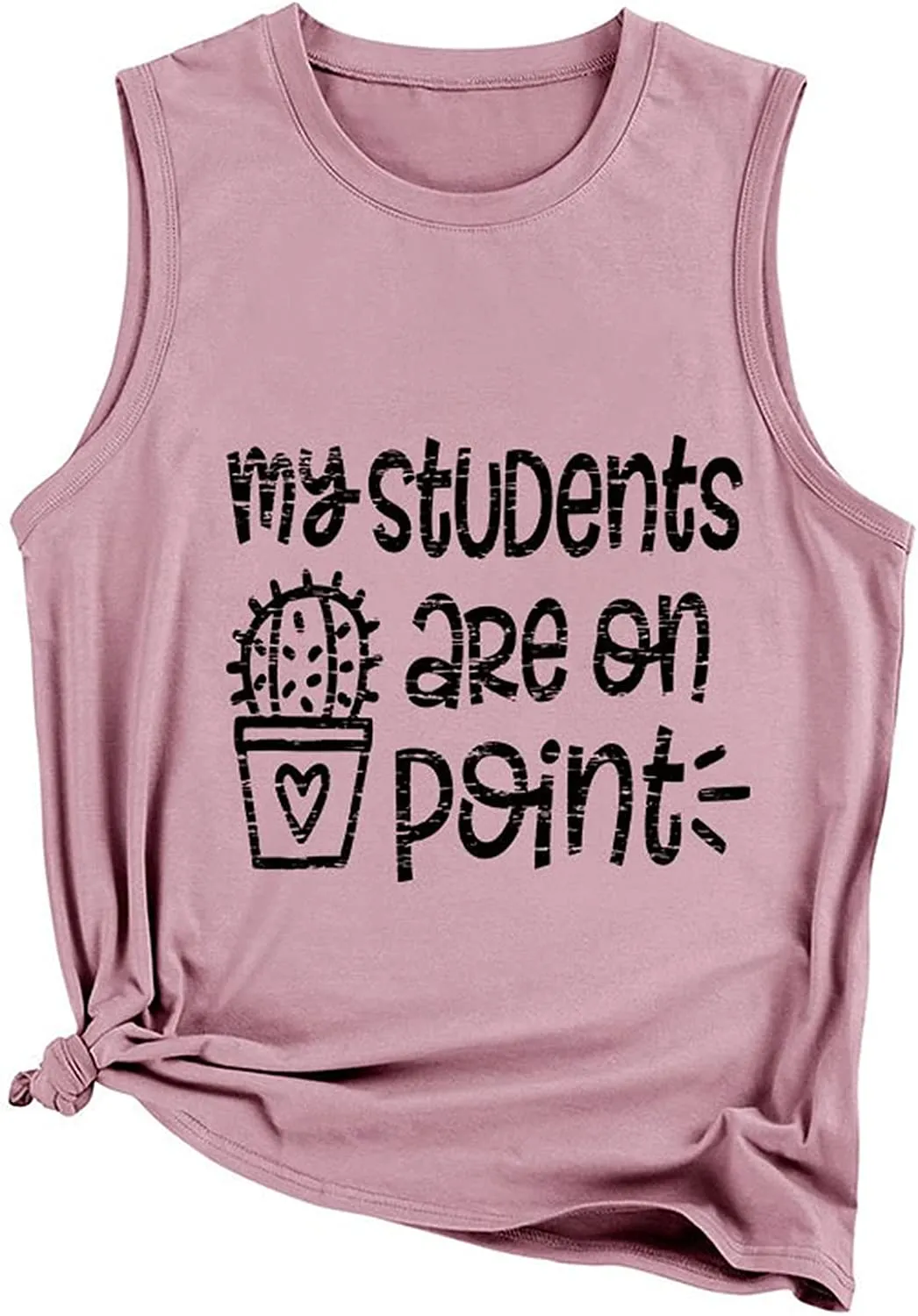 Funny Teacher Tank Women My Students are on Point Graphic Tees