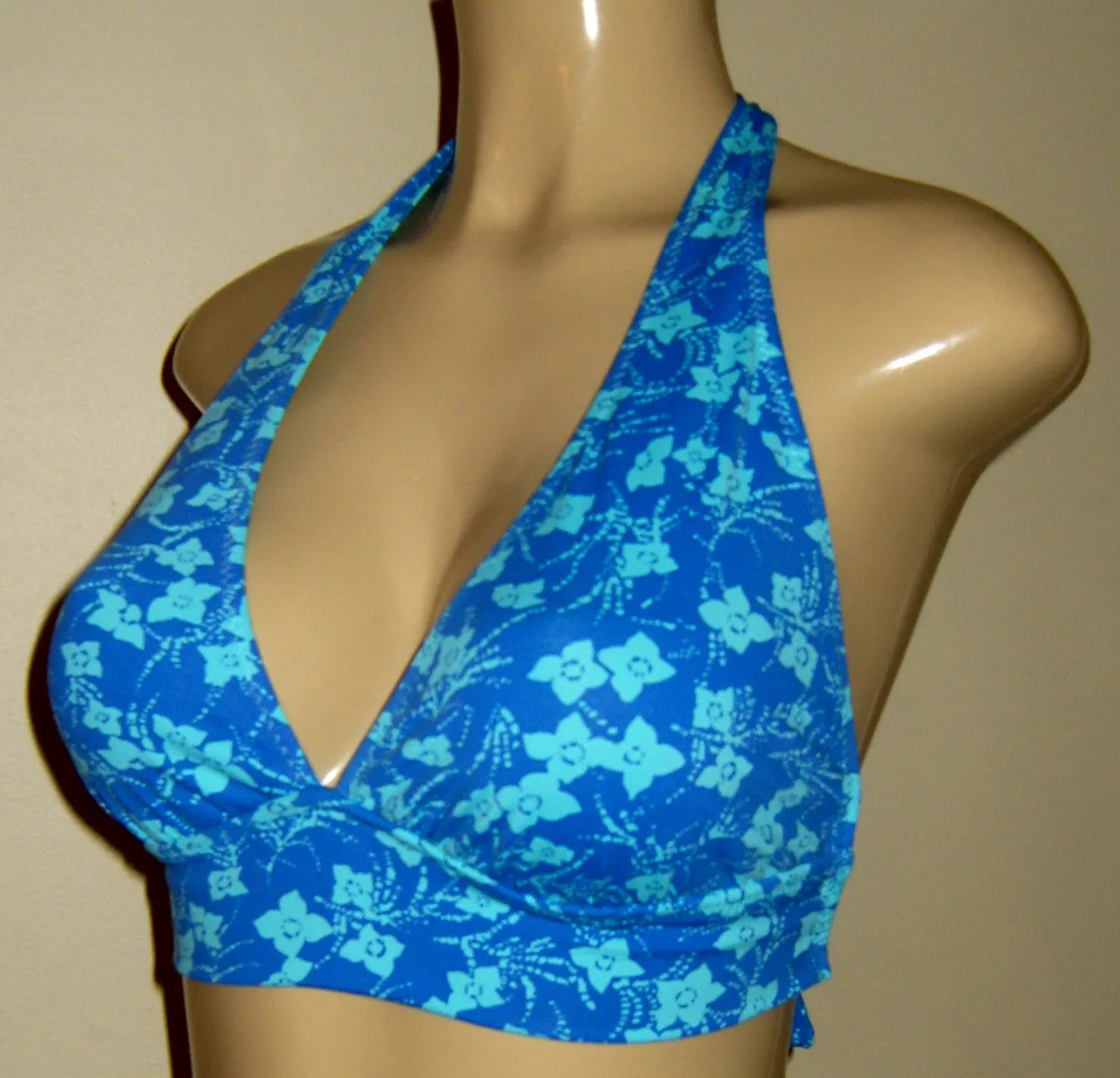 Halter tie neck bikini tops