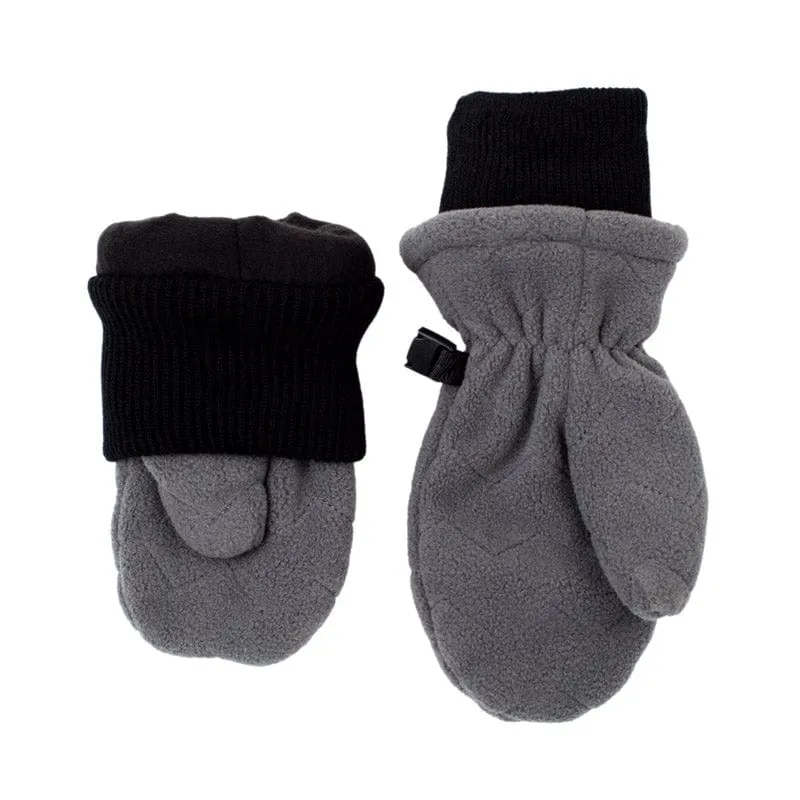 Jan&Jul Fleece Mittens - Dark Grey