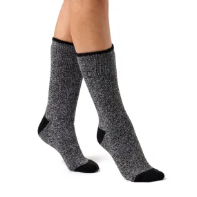 Ladies Lite Viola Socks - Black & Light Grey