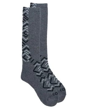 Lightweight Snow Socks Thermal Socks - Grey Linework