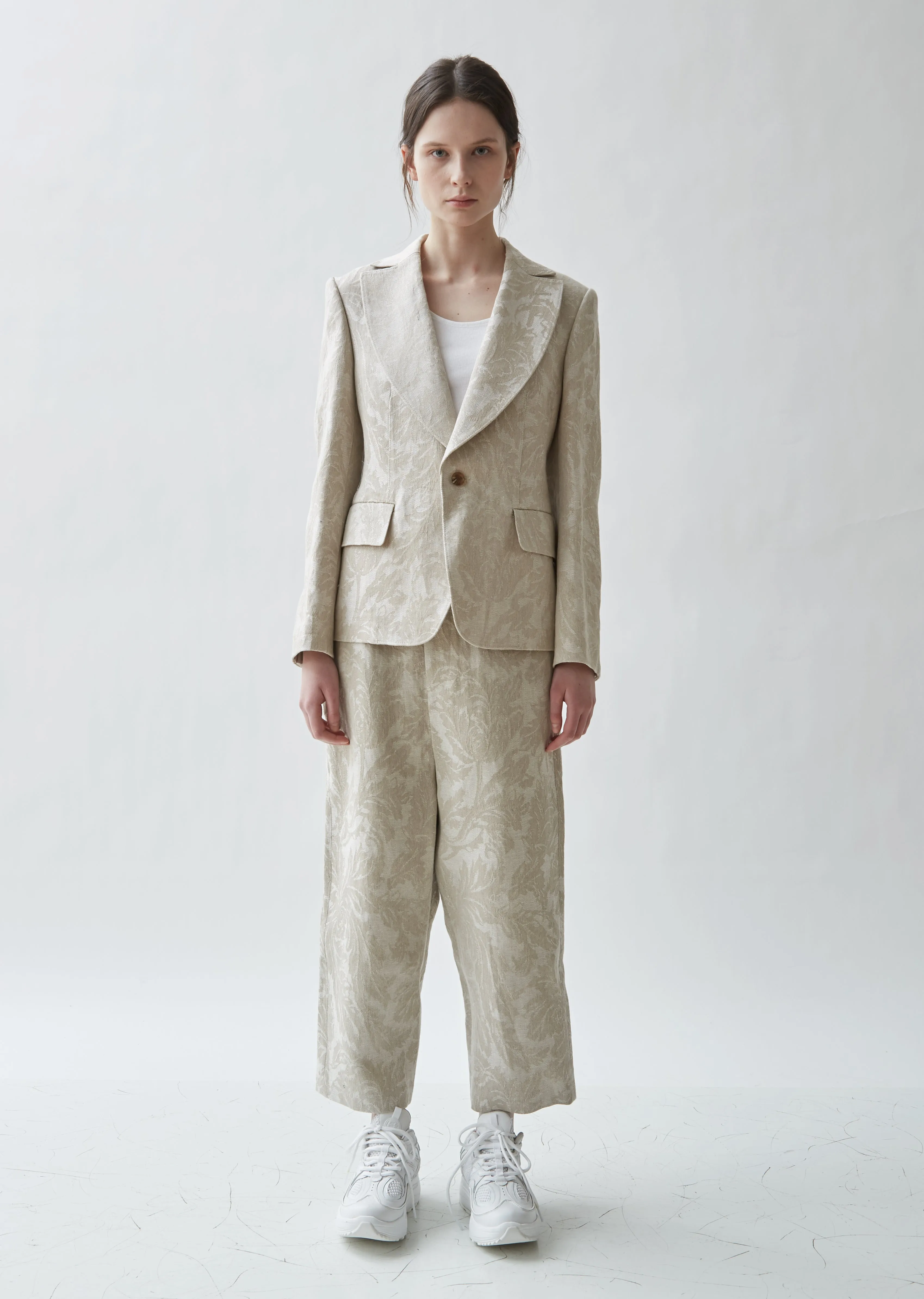 Linen Jacquard Blazer