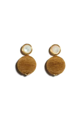 Mara Earrings in Mustard