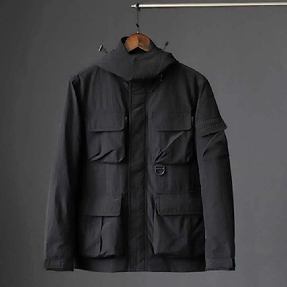 Multi-Pocket Wear-Resistant Windproof Waterproof Work Jacket