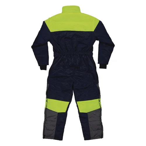 N-ferno 6475 Insulated Freezer Coverall, 4x-large, Navy, Ships In 1-3 Business Days