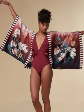 Olivia Silk Kimono Top