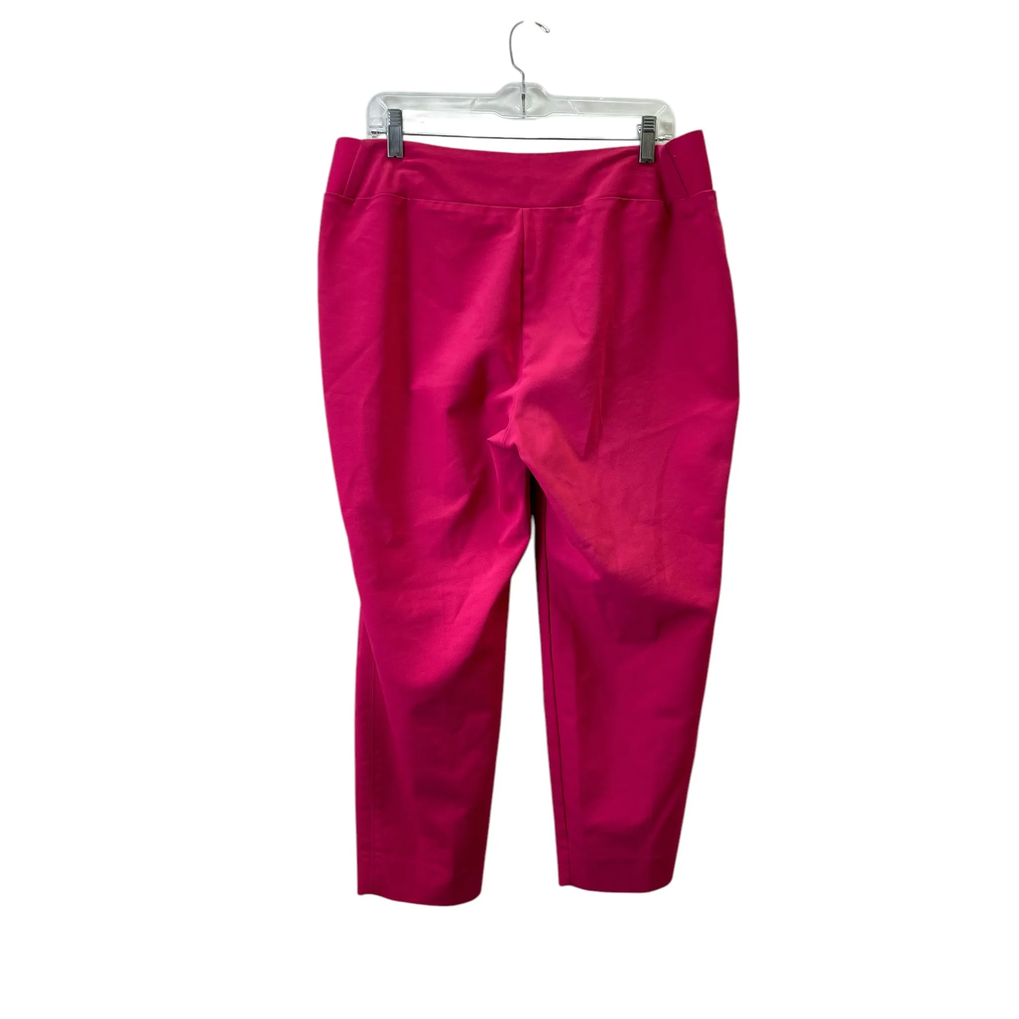 Pants Cropped By Investments In Pink, Size:14