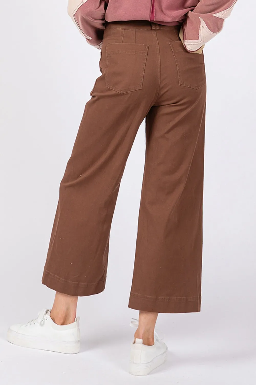 SAGE   FIG Wide Leg Cropped Pants