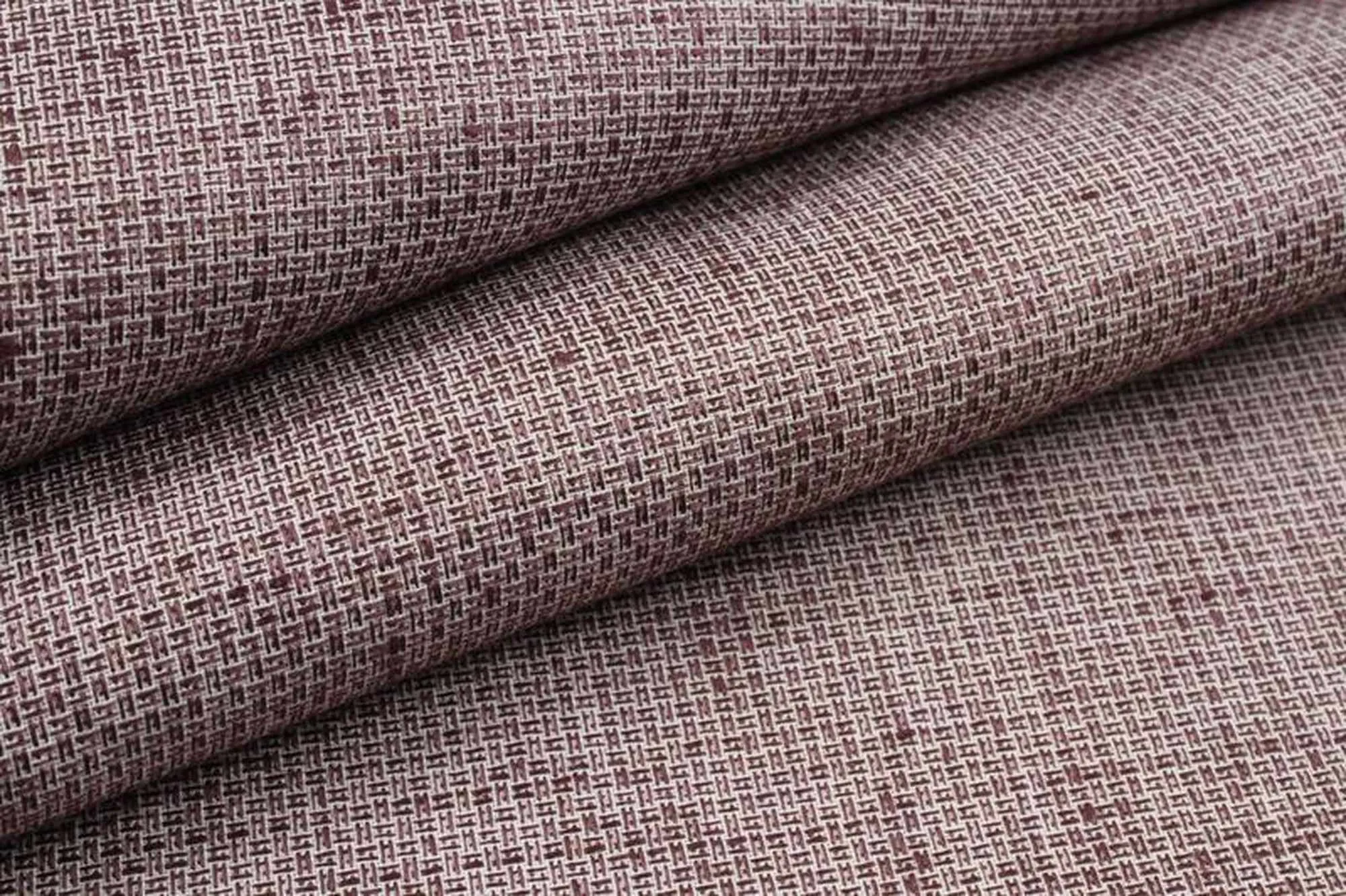 Structured Linen Cotton - Yarn dyed - Micro Pattern Wine Color