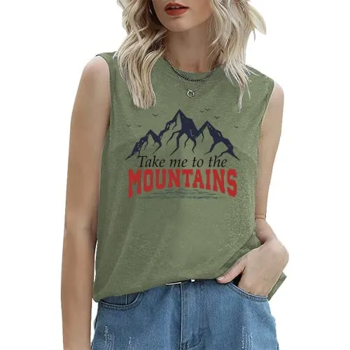 Women Hiking Tank Tops Adventure Lover Mountain Camping Shirt