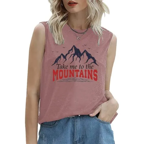 Women Hiking Tank Tops Adventure Lover Mountain Camping Shirt