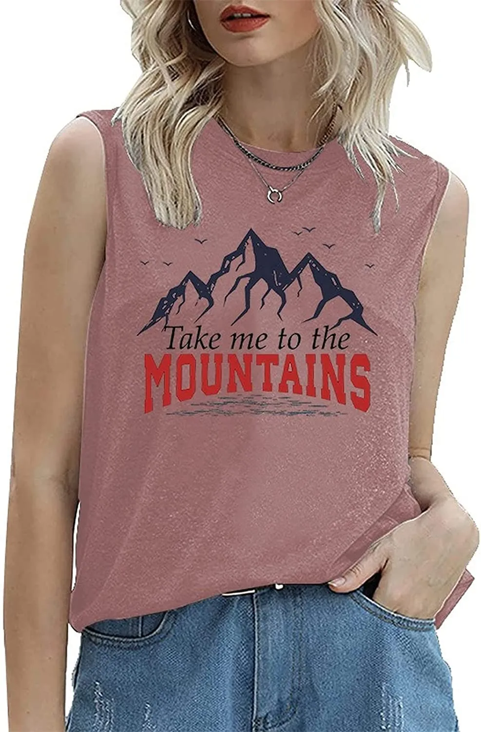 Women Hiking Tank Tops Adventure Lover Mountain Camping Shirt