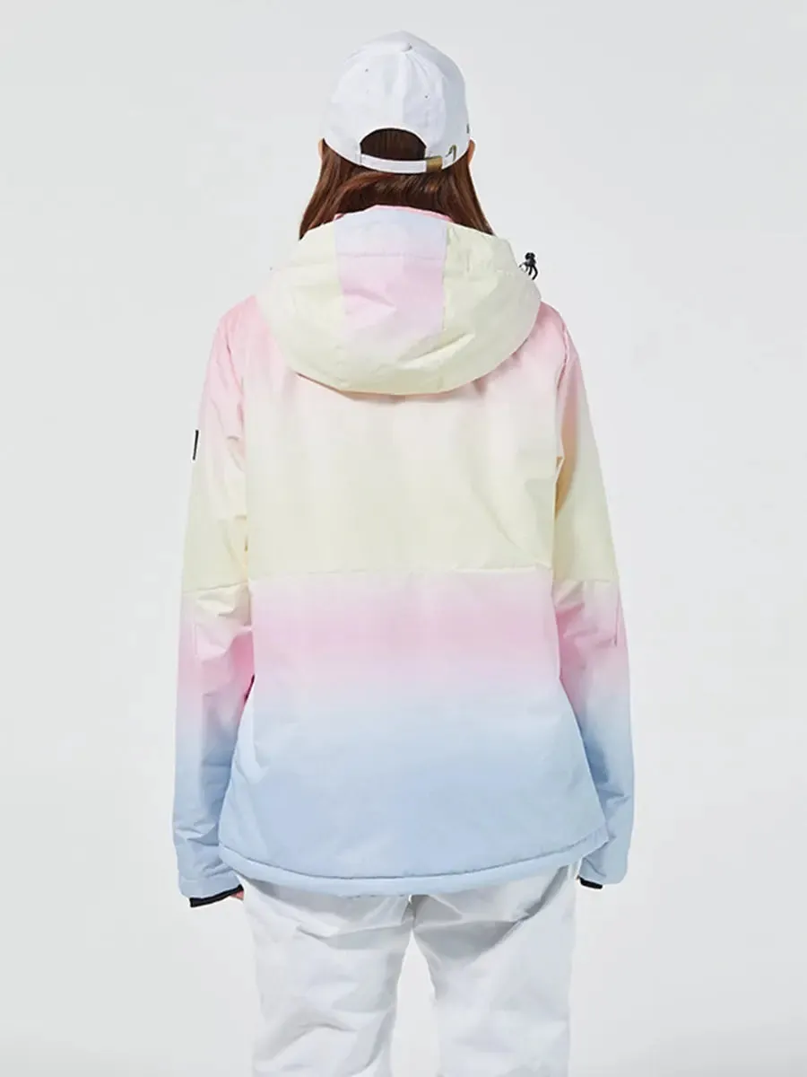 Women Ombre Stretch Ski Jacket