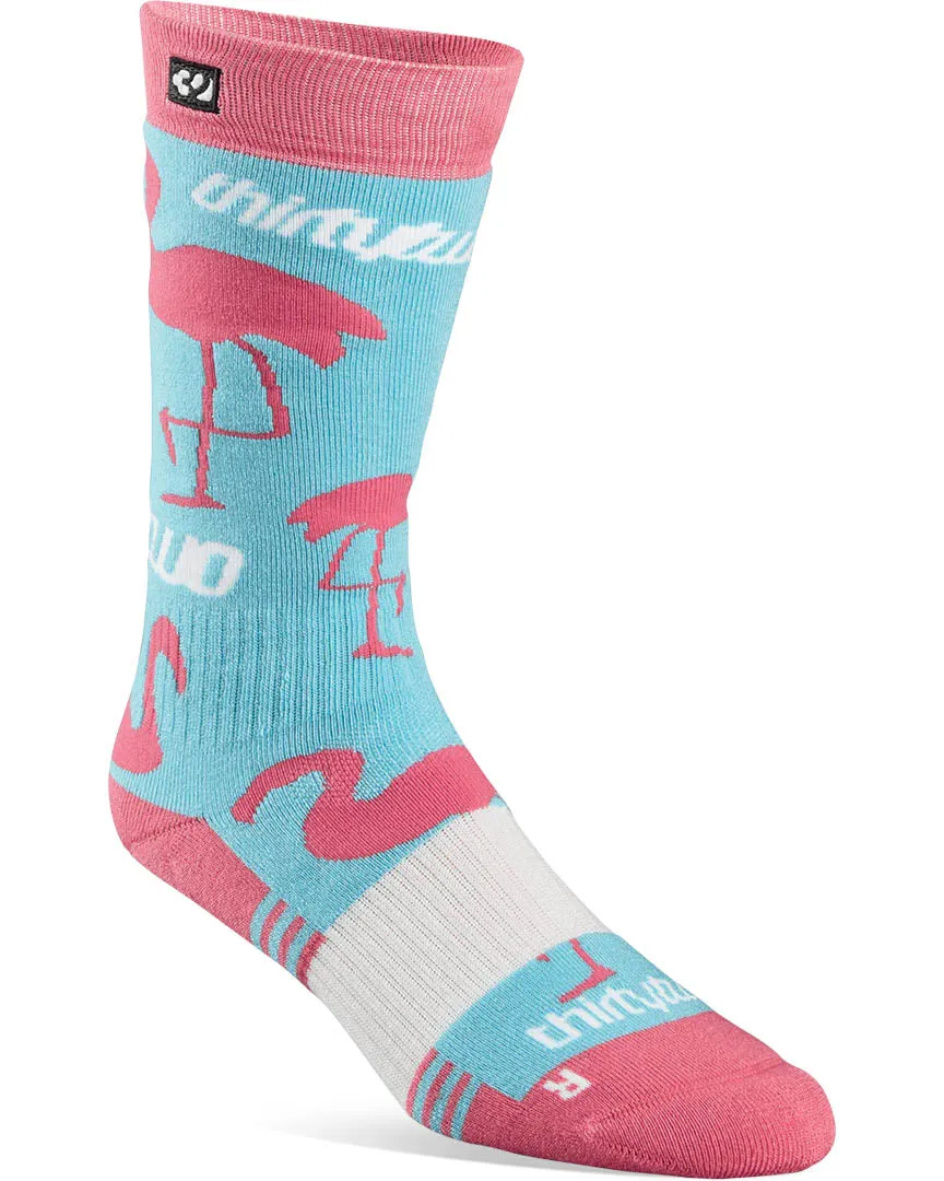 Women'S Double Socks Thermal Socks - Pink