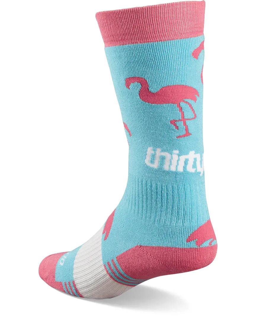 Women'S Double Socks Thermal Socks - Pink