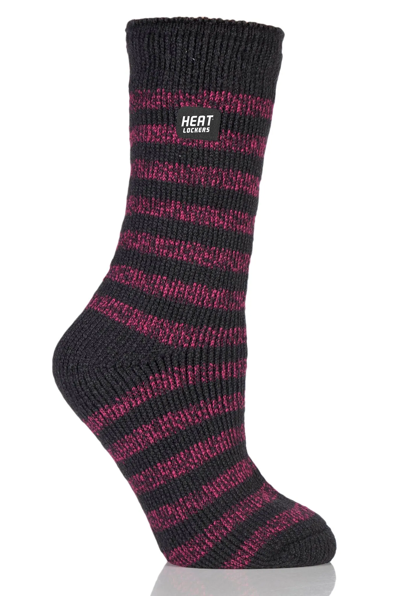 Women's WARMEST Mono Twist Stripe Crew Sock